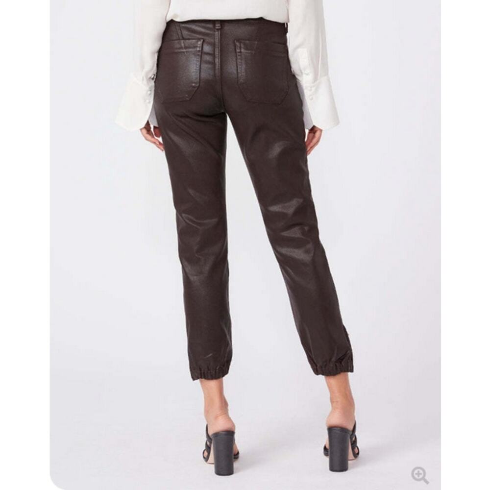 PAIGE Mayslie Transcend Denim Weekender Jogger 27"‎ Chicory Coffee Luxe Coating - Picture 2 of 16